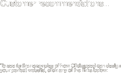 Customer recommendations...